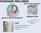 Portable Small Animal Backpack Travel Breathable Pet Carrier Bag Cages - Image 5
