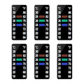 AQUANEAT 6 PCS Aquarium Thermometer Strips, Fish Tank Thermometer Sticker by Aquaneat