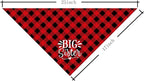 Big Sister Buffalo Plaid Plaid Plaid Blue Camo Pet Scarf Dog Bandana - Image 4