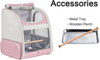 Bird Carrier Backpack with Wooden Stand Perch, Vented and Breathable Bag to - Image 4