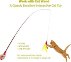 11PCS Cat Feather Toys Refills, Interactive Cat Wand Toy Replacement - Image 3