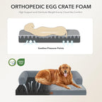 Orthopedic Dog Beds for Large Sized Dogs, Waterproof Egg Crate Foam Medium Dog - Image 2