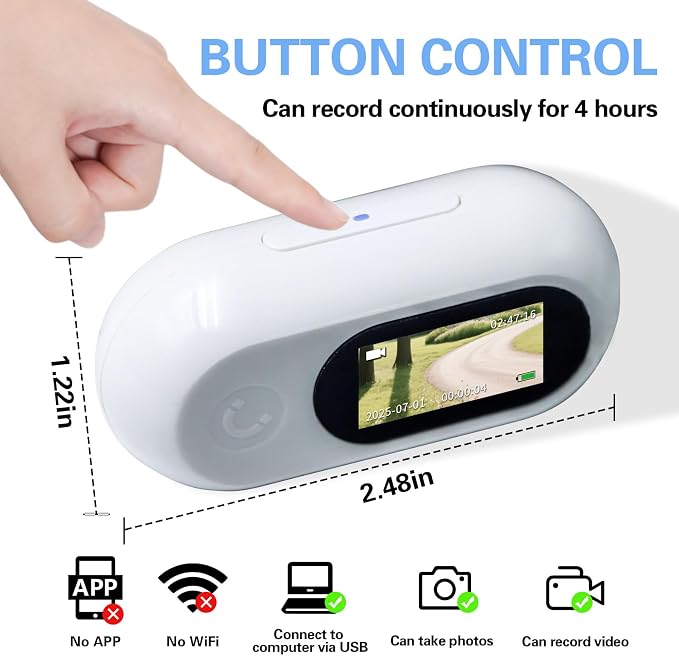 Pet Camera Collar with Air Tracker Tag, 1080P HD Wireless Dog Neck Cam Compact - Image 6
