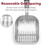 Cat Litter Scoop, Kitty Metal Scooper, Aluminum Alloy Sifter, Kitten Pooper - Image 6