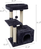 FISH&NAP Cute Cat Tree Kitten Cat Tower - Image 6