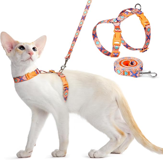 Dooradar Cat Harness and Leash, Escape Proof Adjustable Kitten Vest, by Dooradar