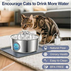 Stainless Steel Cat Water Fountain - Image 2