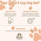 JOLLYVOGUE Calming Dog Bed Medium Size Dog, Anti-Anxiety Donut Medium Pet Bed - Image 9
