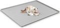 47" x 35" Silicone Cat Food Mat, Waterproof Pet Feeding Mat by Kalolary