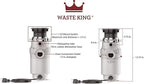 Waste King Garbage Disposal for Kitchen Sink - Image 3
