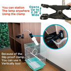 FUNKS TORITOMOSU Bird Cage UVB Light Combo Kit, AvianSun Lamp 2.4% UVB UVA 20W - Image 7