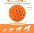 HIPPIH Indestructible Squeaky Dog Toys, Interactive Dog Balls 2 Pack, Chew Toys - Image 2