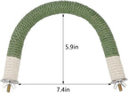 Hypeety Bird Perches Parrot U Shape Natural Wood Hemp Rope Stand Perch Bird - Image 2
