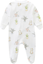 Unisex Baby Boy and Girl Zipper Onesie Toddler Footie One-Piece Infant Romper - Image 2