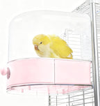 mini&moe Bird Bath for Cage, 4 in 1 Multifunction Birds House/Bath/Litter by MiniMoe