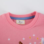 Toddler Baby Girls Cotton Sweater, Long Sleeve Crewneck Sweatshirt Pullover - Image 5