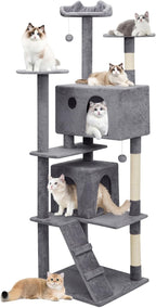 Athena Collection Cat Tree, 77 Inch Cat Tower by AthenaCollectionFurniture