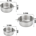 Bird Feeding Dish Cups 3 Pack Parrot Food Bowl Cage - Image 2