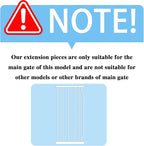 Extra Wide Baby Gate 14.17in Wide Extensions Walk Through Baby Gate Pressure - Image 2