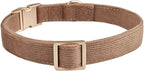 Soft Cotton Dog Collar with Metal Buckle Adjustable Heavy Duty Comfy Corduroy - Image 2