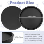 BNOSDM 2 PCS Dog Feeding Mat Black Silicone Pet Food Mats Waterproof - Image 2