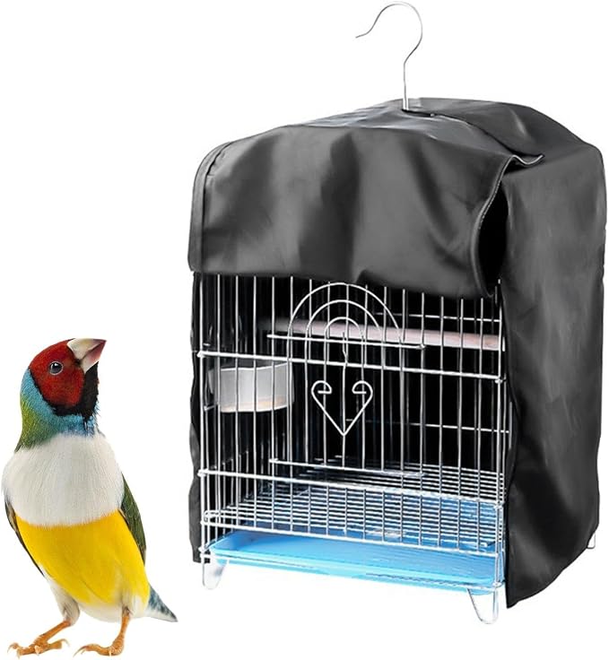 Bird Cage Cover Black Pet Cage Cover Good Night Dustproof Birdcage Cover - Image 2