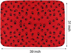 Comsmart Dog Blankets for Small Dogs, 6 Pack Puppy Blanket Cute Paw Print Pet - Image 5