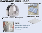 Portable Small Animal Backpack Travel Breathable Pet Carrier Bag Cages - Image 5