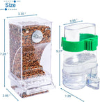 Hamiledyi No Mess Bird Feeders Automatic Parrot Feeder Drinker Acrylic Seed - Image 6