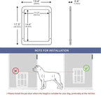 PETLESO Dog Door for Sliding Door, Lockable Dog Screen Door - Image 3