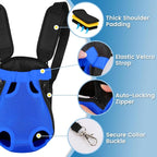 Dog Backpack Carrier, Adjustable Pet Front Carriers, Legs Out Carrying Sling - Image 5