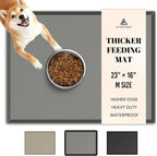 AVERYDAY 100% Waterproof Thicker Silicone Dog Food Mat, 0.63'' Raised Edge Bowl by YourAveryDay