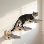 ESPETS Natural Solid Wood Cat Wall Floating Steps Set of 3 - Image 7