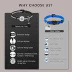 Reflective Kitten Collars with Bell, Cat Collar Breakaway with QR Code Name Tag - Image 8