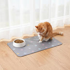 Cat Food Mat Absorbent Dog Mat for Food and Water Non Slip Quick Dry Dog Bowl - Image 2