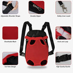 FEimaX Dog Carrier Backpack Pet Legs Out Front Cat Travel Bag, Adjustable Puppy - Image 3