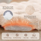 Self-Warming Dog Bed, Plush Faux Fur Mat - Image 5