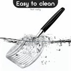 Cat Litter Scoop, Metal Cat Scooper, Plastic Handle Scoop, Sifting Shovel – - Image 5