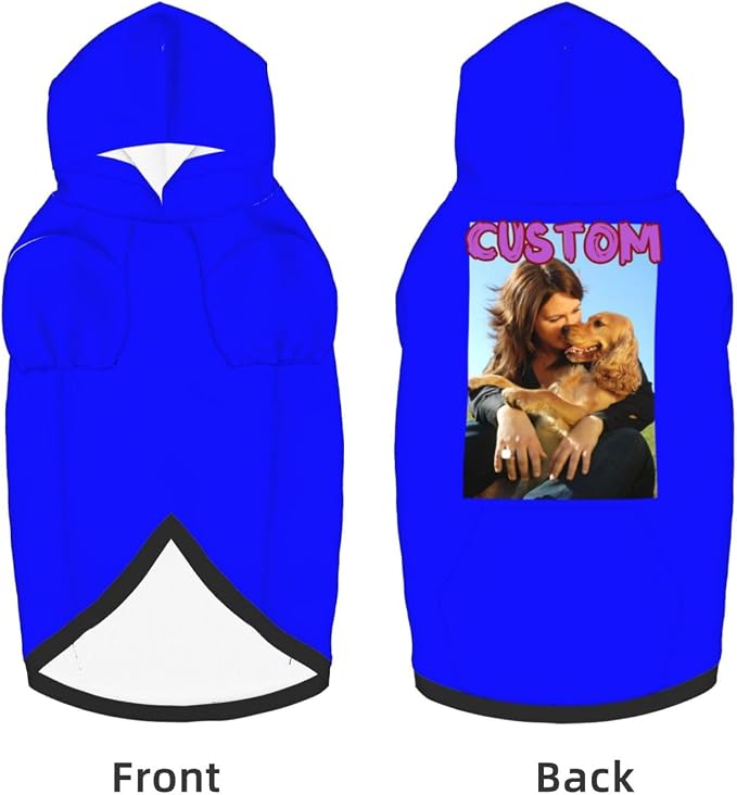 Custom Dog Hoodie Add Your Design Soft & Warm Personalized Photo Text Logo Name - Image 5