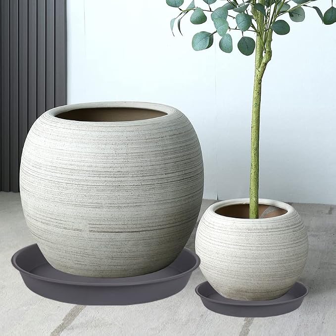 4 Pack of 18 19 inch Plant Saucer Round, Deep Plant Saucers - Image 3