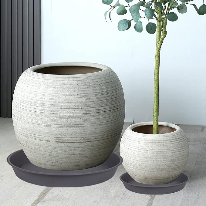 4 Pack of 16 inch Plant Saucer, Heavy Duty Round Plant Trays - Image 3
