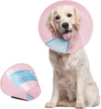 Supet Dog Cone Collar Adjustable After Surgery, Comfortable Pet Recovery Collar by Supet