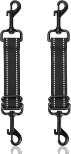 YUEPET Dog Safety Collar Clips 2 Pack Adjustable Prong Collar Backup Clips by YUEPET