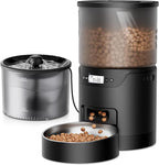 Automatic Cat Feeder and Water Fountain: 3L Timed Precise Cats Food Dispenser& by IMIPAWPET