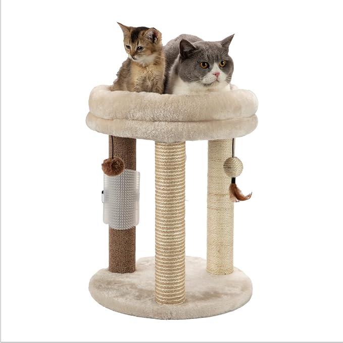 MECOOL 4in1 Small Cat Tree, Scratching Post - Image 9