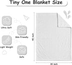 Soft Fleece Baby Blanket Ultra Cozy Grey Baby Blankets - Image 4