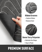 tchdio Door Mat Outdoor Indoor Entrance Doormat-Semicircular Durable Rubber Non - Image 5