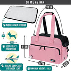 PetAmi Small Dog Purse Carrier, Soft-Sided Pet Carrier Bag - Image 2