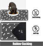 Large Pet Feeding Mat, Absorbent Quick Dry Dog Mat - Image 4