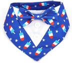 Dog Tuxedo, Adjustable Formal Wedding Outfit Bandana Dog Tux Collar - Image 7
